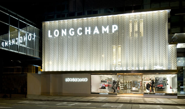 Longchamp La Maison Canton Road Hong Kong flagship opening DECOR FACADE
